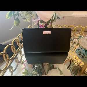 Kate spade button black wallet